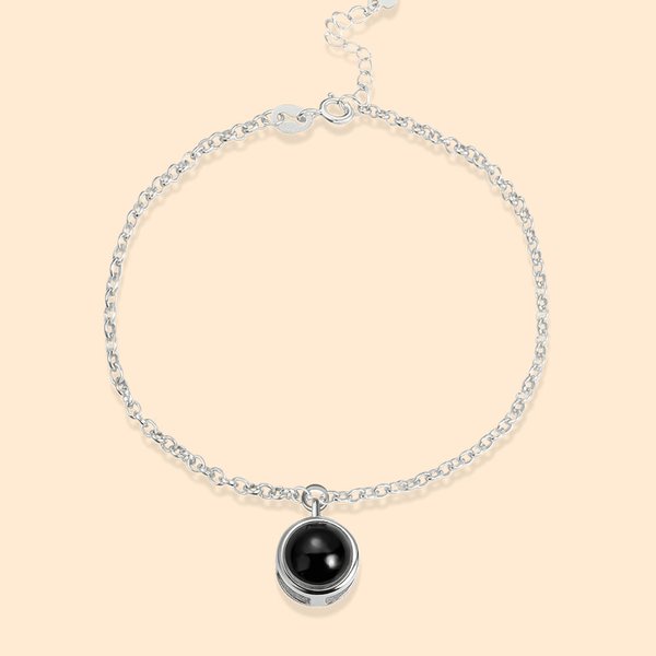 Bracciale personalizzato con proiezione di foto Regalo per lei Regalo di San Valentino Regalo di compleanno