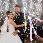 Ruban de Mariage Personnalisé avec Nom Texte Lumières Accessoires Lot 5pcs Cadeau St Valentin Mariage