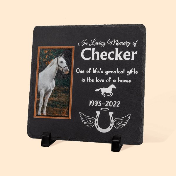 Pietra commemorativa personalizzata del giardino del cavallo Pietra della perdita dell'animale domestico