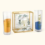 Personalisierte Gemeinsam machen wir eine Familie Hochzeit Einheit Sand Zeremonie Set mit Namen und Datum Geschenk für Ehepaar Bräutigam Braut