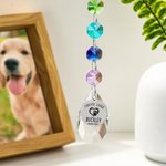 Personalised Rainbow Bridge Ornament Pet Loss Memorial Sympathy Gift