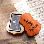 Personalisierte hölzerne Violine Cello Viola Bass Kolophonium Box mit eingraviertem Namen Violine Zubehör Geschenk für Geiger Musiker Musiklehrer