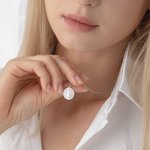 Pendentif d'Argent Gravé Personnalisé avec Texte et Motif à Thème Balance et Justice Cadeau pour Femme Avocate Etudiante en Droit