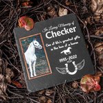 Pietra commemorativa personalizzata del giardino del cavallo Pietra della perdita dell'animale domestico