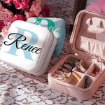 Personalisierte Schmuck Geschenkbox mit Namen Aufbewahrungsbehälter für ihren Geburtstag Muttertag Weihnachten Brautjungfer Geschenk