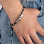 Personalisierte Titanium Stahl Armbänder Kette Armband für ihn Geschenk für Boyfriend