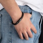 Personalisierte Titanium Stahl Armbänder Kette Armband für ihn Geschenk für Boyfriend