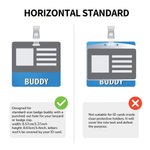 Personlig Glitter Badge Buddy Horisontell Vertikal Badge Reel Photo Badge Identifier ID Holder Sjuksköterska RN LPN CPhT Present