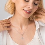 Personalized Paw Print Initial with Infinity Sign Lariat Necklace for Pet Lover Pet Loss Memorial Jewelry Gift