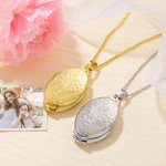 Gepersonaliseerde 4 foto's Collage Locket ketting Moederdag Valentijnsdag Verjaardagscadeau voor vrouwen