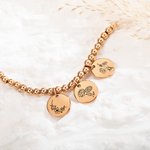 Spersonalizowana bransoletka New Birth Flower Charm Multi-Discs Dzień Matki Walentynki Urodziny Rocznica Prezent dla Matki Żony Dziewczyny Druhny