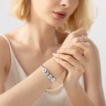 Spersonalizowana bransoletka New Birth Flower Charm Multi-Discs Dzień Matki Walentynki Urodziny Rocznica Prezent dla Matki Żony Dziewczyny Druhny