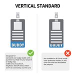 Personlig Glitter Badge Buddy Horisontell Vertikal Badge Reel Photo Badge Identifier ID Holder Sjuksköterska RN LPN CPhT Present
