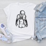Camicia da rugby personalizzata con nome della squadra e del giocatore, numero del giocatore, per i tifosi del rugby, per i tifosi del calcio, per le 
