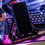Personalised Multi-colour LED Phone Stand with Remote Control Text and Letter Game Room Desktop Decor Gift  for Game Lover