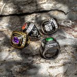 Anillo de campeonato y caja acrílica de exhibición personalizados texto grabado regalo de cumpleaños para amantes del deporte familia y amigos