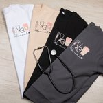 Personalizada Jeringa Estetoscopio Unisex Crewneck Camiseta Sudadera Semana de la Enfermería Regalo de cumpleaños para la enfermera médico