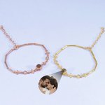 Bracelet de Projection Personnalisé avec Photo Bijou Orné de Trèfle à Quatre Feuilles Micro-sculpté Cadeau d'Anniversaire de Fête des Mères pour Elle