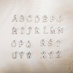 Personalized Delicate A-Z Initial Charm Jewellery Decoration for Stanley Tumbler Cup Water Bottle Mug Accessories