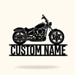 Personalized Motorcycle Metal Wall Art Sign for Bike Lover Gift