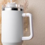 Personalized Delicate A-Z Initial Charm Jewellery Decoration for Stanley Tumbler Cup Water Bottle Mug Accessories