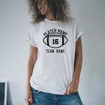 Camicia da rugby personalizzata con nome della squadra e del giocatore, numero del giocatore, per i tifosi del rugby, per i tifosi del calcio, per le 