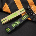Gepersonaliseerde reflecterende brandweerman waterdichte polsband sleutelhanger voor hem of brandweer cadeau