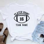 Camicia da rugby personalizzata con nome della squadra e del giocatore, numero del giocatore, per i tifosi del rugby, per i tifosi del calcio, per le 