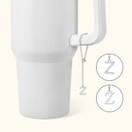 Personalized Delicate A-Z Initial Charm Jewellery Decoration for Stanley Tumbler Cup Water Bottle Mug Accessories