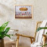 Cadre de Photo en Bois Personnalisé avec Fleur de Naissance Art du Jardin de Grand-mère Cadeau d'Anniversaire pour Maman et Grand-mère