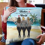 Personnalisé au monde vous êtes une mère mais pour nous vous êtes le monde jeter taie d'oreiller meilleur cadeau pour la décoration de la chambre 
