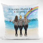 Personnalisé l'amour entre une mère et sa fille est pour toujours jeter taie d'oreiller meilleur cadeau pour la décoration de la maison mère