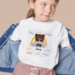 Personlig Flicka Pojke Tillbaka till skolan Present Brevpapper Skrivmaterial Elements Barn T-shirt