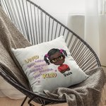 Personnalisé école saison étiquette mur fille garçon tête profil Photo jeter taie d'oreiller canapé décor