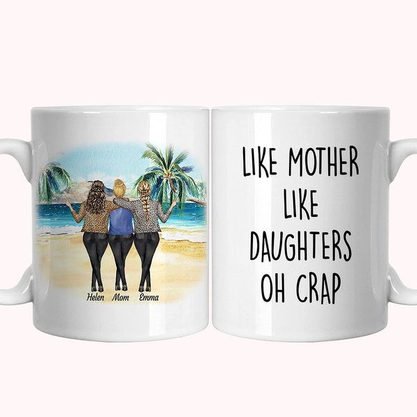 Taza de cerámica con asa tipo C personalizada 