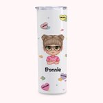Personalised Back to School Season Encourage Children Straight Skinny Tumbler Birthdays