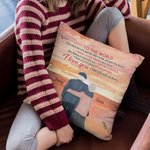 Personalised To The World I Love You Forever and Always Old Couple Throw Pillow Cover Valentine's Day Gift for Living Room