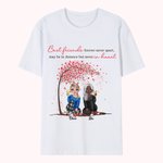 Personalized Best Friend Forever Never Apart Besties Sitting Under Tree T-shirt Gift for Best Friend Best Friend Gift