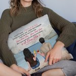 Personligt par älskar dig för evigt och alltid kasta kuddöverdrag pojkvän gåvor soffa dekor