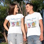 Spersonalizowana koszulka na plażę Wakacje Para Słodka Podróż Walentynki