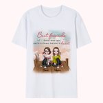 Personalized Best Friend Forever Never Apart Wooden Bridge Drink Bird T-shirt Gift for Best Friend Travel