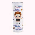 Personalized Entrance Rewards for Children Graffiti Cute Little Star Icon Straight Skinny Tumbler Back to School Gifts