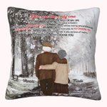 Personalizzato You Are The Only One Old Couple Throw Pillow Cover Migliori regali per moglie e marito Decorazione casa
