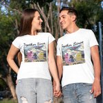 T-shirt personnalisé de voyage de couple de vacances d'été de montagne vêtements quotidiens de la Saint-Valentin