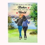 Personalized You Are My Best Mother in the World Together Blanket Mother's Day Memorial Gift for Her