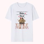 Personalized Best Mother Daughter Shopping Flowers Festival T-shirt Birthday Daily Wear