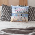 Personalized We're Sage and Hood Best Friends Throw Pillow Cover Bestie Gift for Women for Living Room