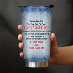 Personnalisé Old Couple Life Companion Winter Snow 20oz Tumbler Valentine's Day Daily Use
