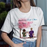 Personalized Eternal Love Young Couple Tree T-shirt Anniversary