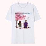 Personalized Eternal Love Young Couple Tree T-shirt Anniversary